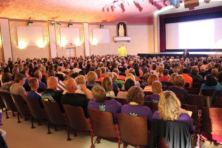 Crowd Enjoying the Movies